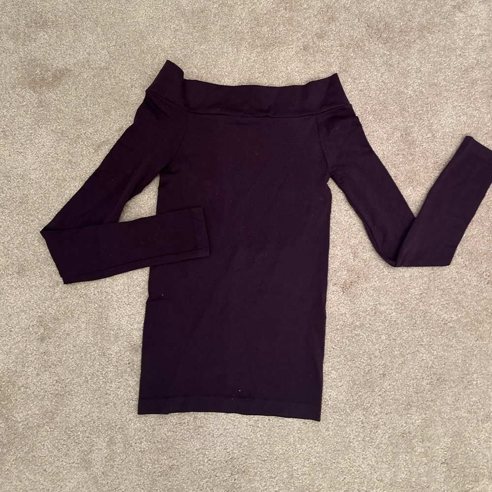 Skinny tees, long sleeve, stretch, coat collar top